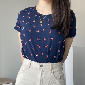 H&M fish-pattern T-shirt
